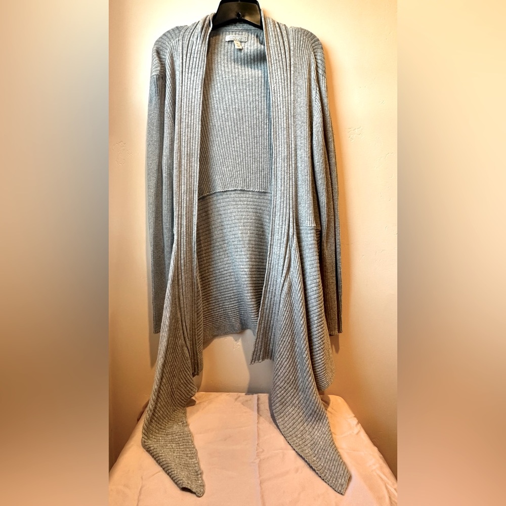 Open Gray Cardigan Size X-Large by Dana Buchman